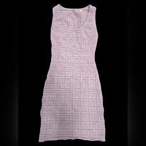 Givenchy Tank Top Mini Dress in 4G Jacquard Logo Purple Mauve $1100